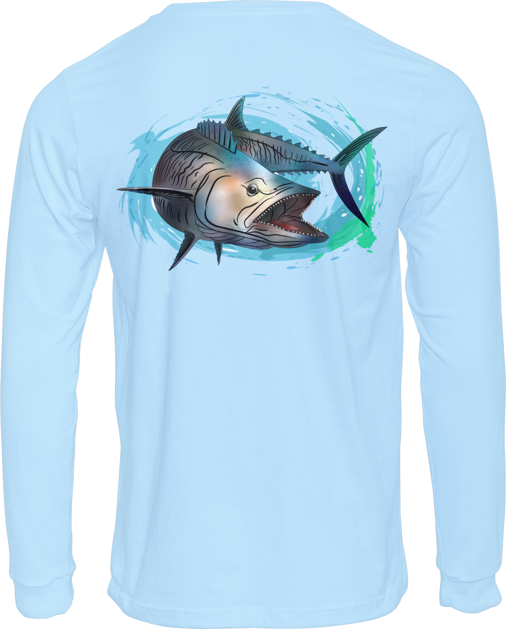 Fierce Kingfish - Long Sleeve Fishing T-shirt